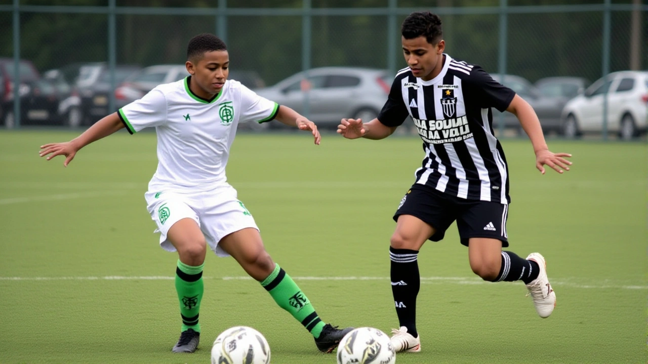 América bate Atlético 2 a 0 e lidera o Grupo B no Mineiro Sub-14